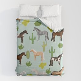 Horses Cactus - horse, cactus, western, texas, cowgirl, girl, cactus fabric, blanket, horse Bettbezug | Western, Cactus, Girl, Horsebedding, Cutehorse, Horses, Horse, Curated, Cowgirl, Drawing 