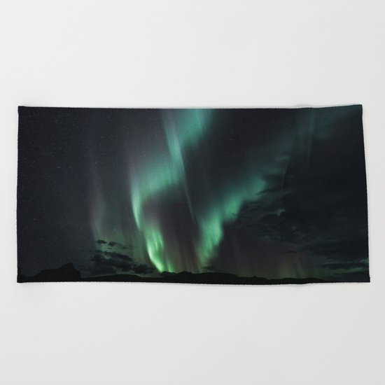 Aurora Borealis Beach Towel