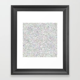 Rainbow Confetti Sprinkles Framed Art Print
