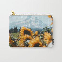Mt. Hood Sunflower Field Carry-All Pouch