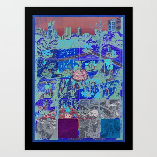 The Park Art Print