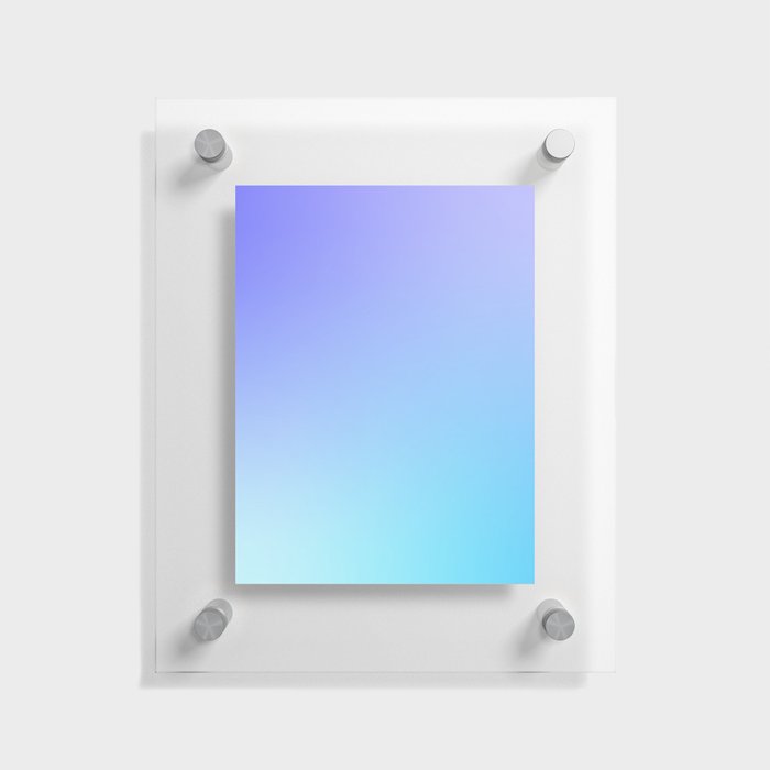 39 Blue Gradient 220506 Aura Ombre Valourine Digital Minimalist Art Floating Acrylic Print