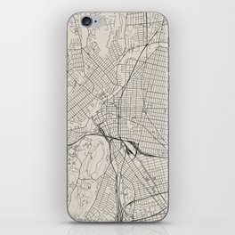 USA, Paterson City Map iPhone Skin