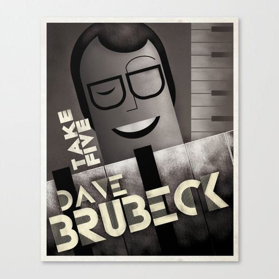 CASSANDRE SPIRIT - Dave Brubeck Canvas Print