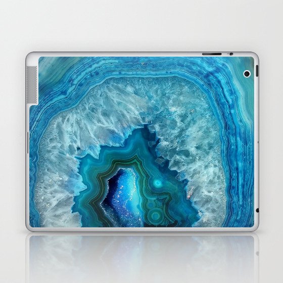 Turquoise Blue Agate Laptop & iPad Skin
