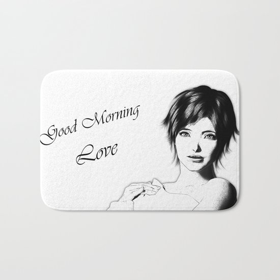 Good Morning Love Bath Mat