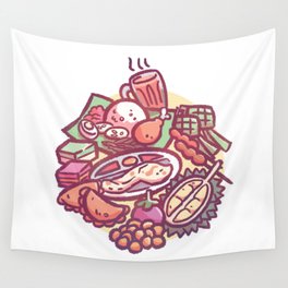 Malaysian Food Wall Tapestry