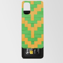 Yellow and Green Android Card Case