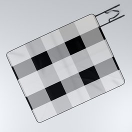 Black and white checkered pattern Picnic Blanket