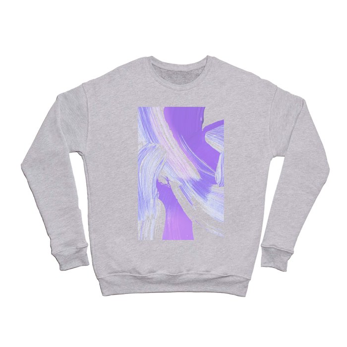 Shades of Purple Brush Stroke pattern #abstractart Crewneck Sweatshirt