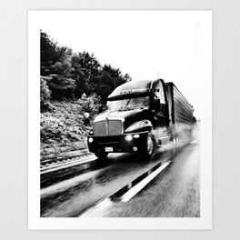 Trucking Art Print