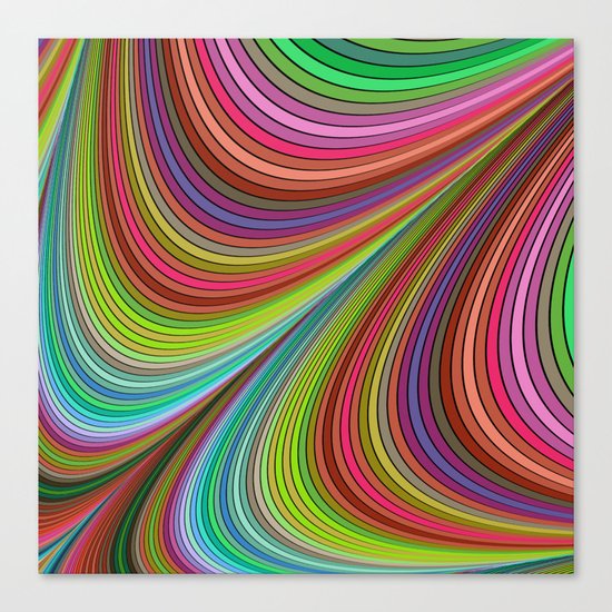 Happy curves Canvas Print