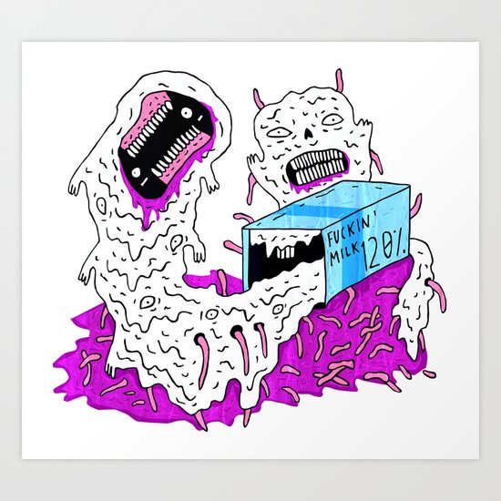 Sour Milk Art Print