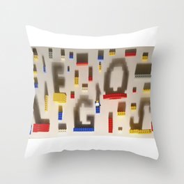 Lego Poster Throw Pillow