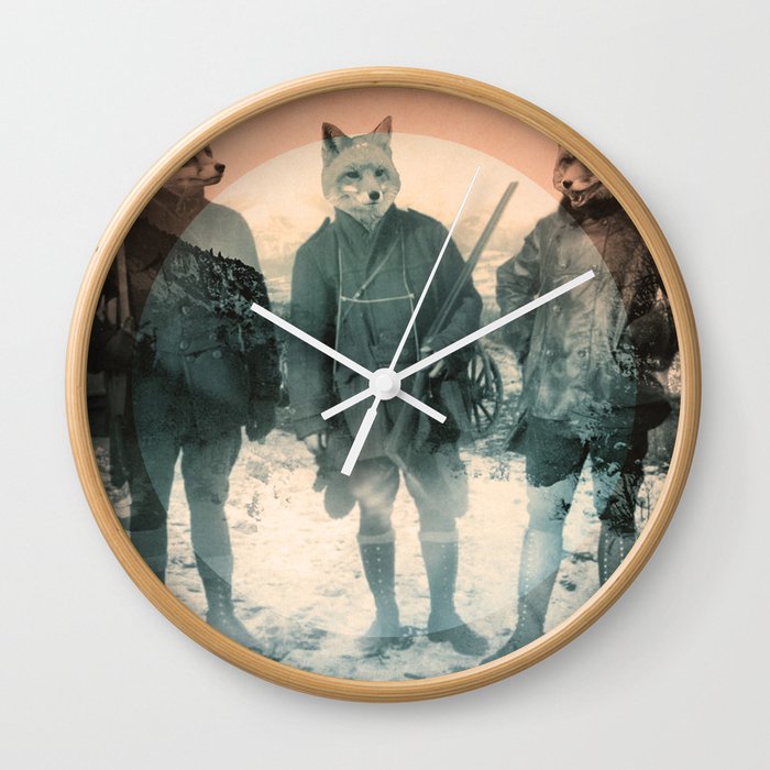 Fox Hunt Wall Clock