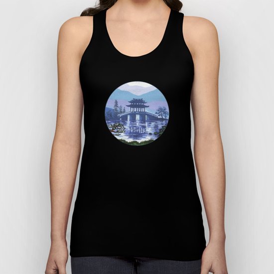 Japanese landscape Unisex Tank Top