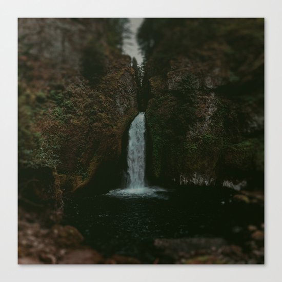 Wahclella Falls x Oregon Waterfall Canvas Print