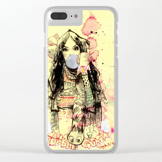 Bubble Gum Bandits Clear iPhone Case