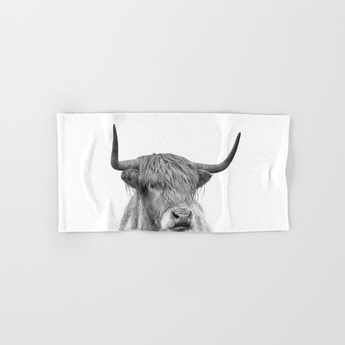 Highland Bull Portrait Hand & Bath Towel
