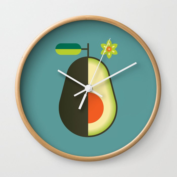 Fruit: Avocado Wall Clock