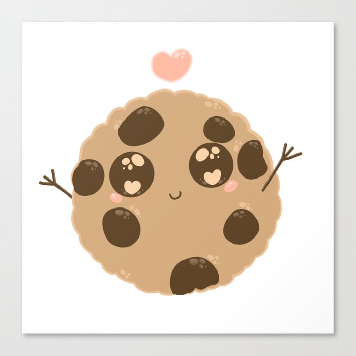 Happy Cookie Canvas Print