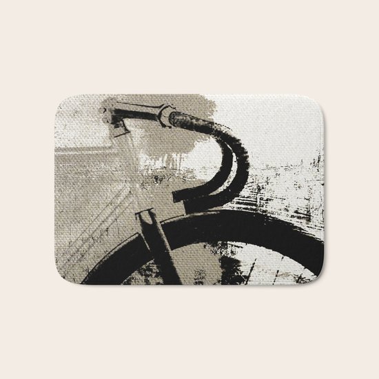 Coal Bike Bath Mat