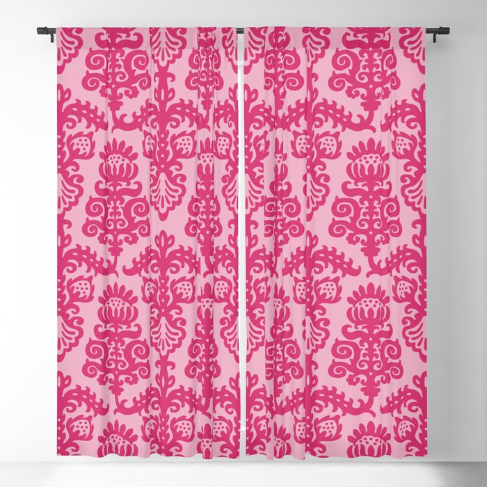 Hot Pink Decorating. Blackout Curtain
