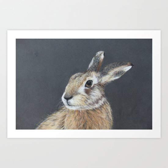The Hares Stare Art Print