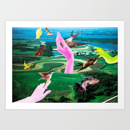 Do androids dream of electric sheep? Art Print