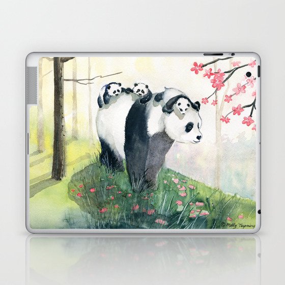 Panda family Laptop & iPad Skin