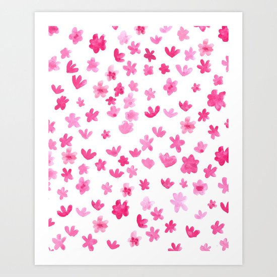 Pink Blooms Art Print