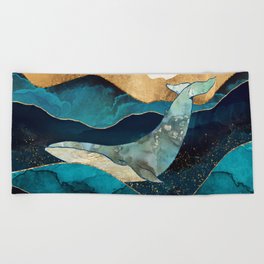 Blue Whale Beach Towel