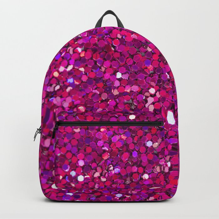 Hot Pink Glitter Backpack