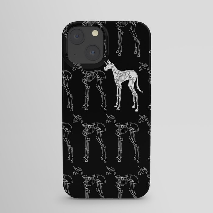 Skeleton Unicorn V02 iPhone Case
