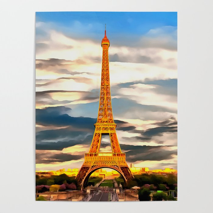 Eiffel Tower (Painting) Poster