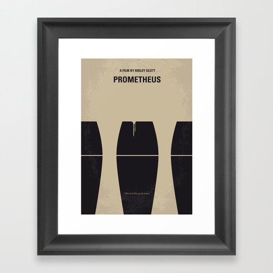 No157 My Prometheus minimal movie poster Framed Art Print