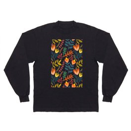 colorful flower seamless pattern Long Sleeve T-shirt