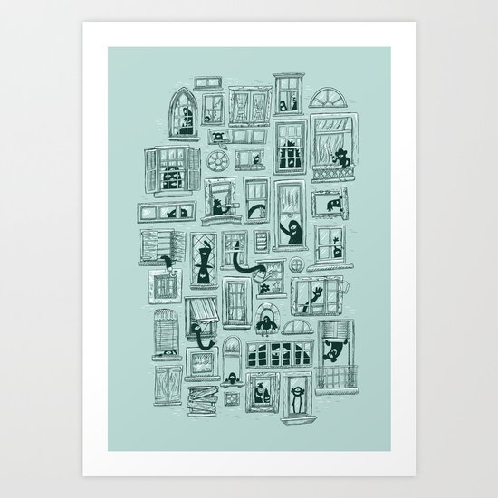 I've Seen Strange Things in City Windows Art Print