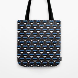 Estonia Love flag Motif Repeat Pattern design background  Tote Bag