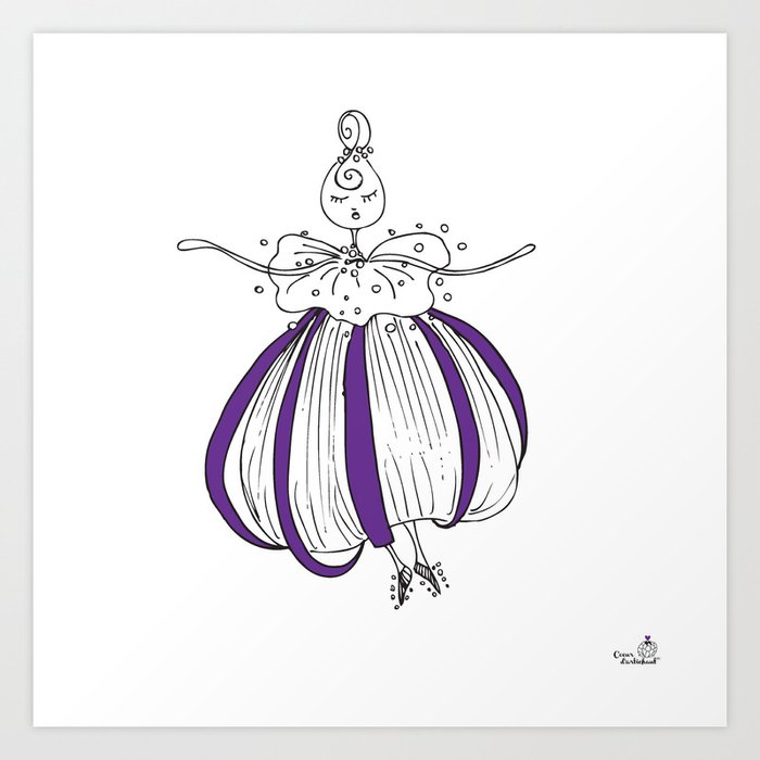 The purple sea-urchin Art Print