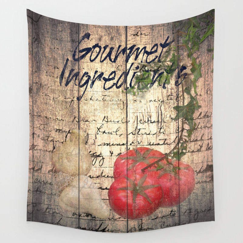 Rustic Garlic Tomato Country Kitchen Cafe Decor Bistro Art Still