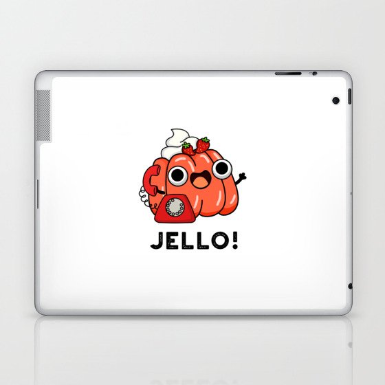 Jello Cute Hello On Phone Pun Laptop & iPad Skin
