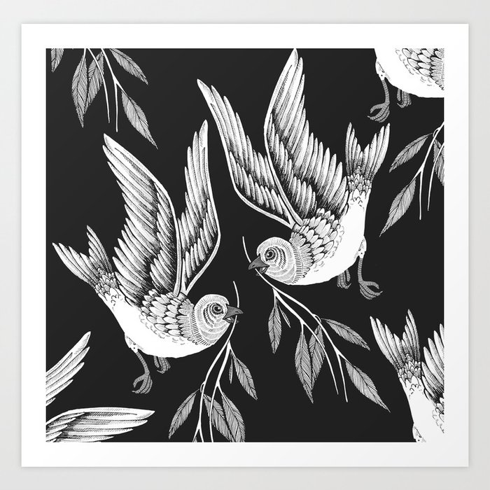 Miuotti Birds Art Print