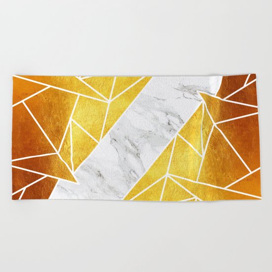 Golden Age Beach Towel