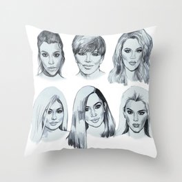 Keeping up 2 (Kardashians) Throw Pillow