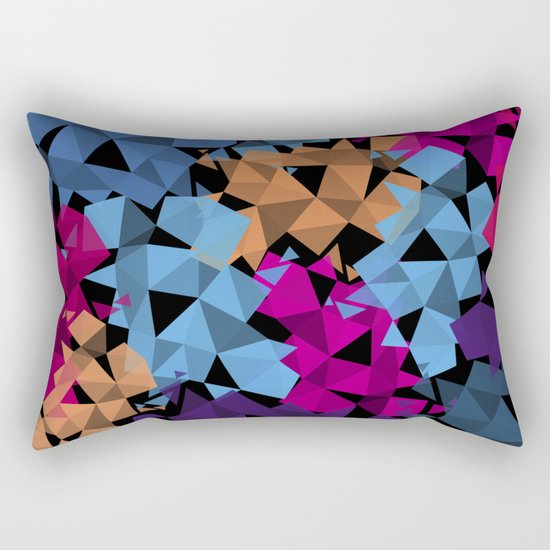 Colorful geometric Shapes Rectangular Pillow