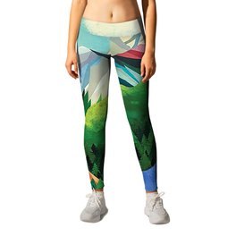 Mountains Leggings | Bicycleart, Bicycle, Hiking, Strava, Graphicdesign, Climbing, Cycling, Nature, Mountain, Bike 