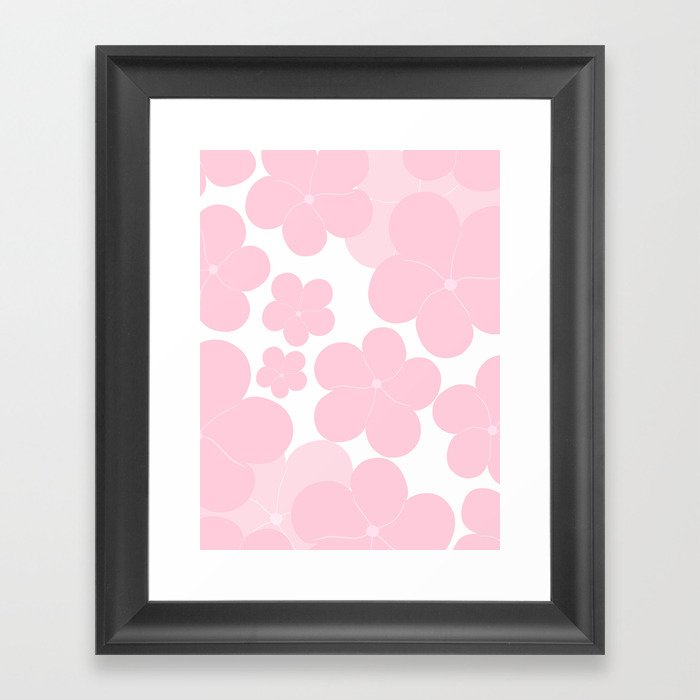 Pink Flower Dream #1 #decor #art #society6 Framed Art Print