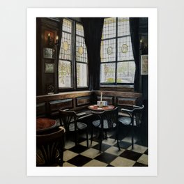 Café 't Smalle Interior, Amsterdam Art Print