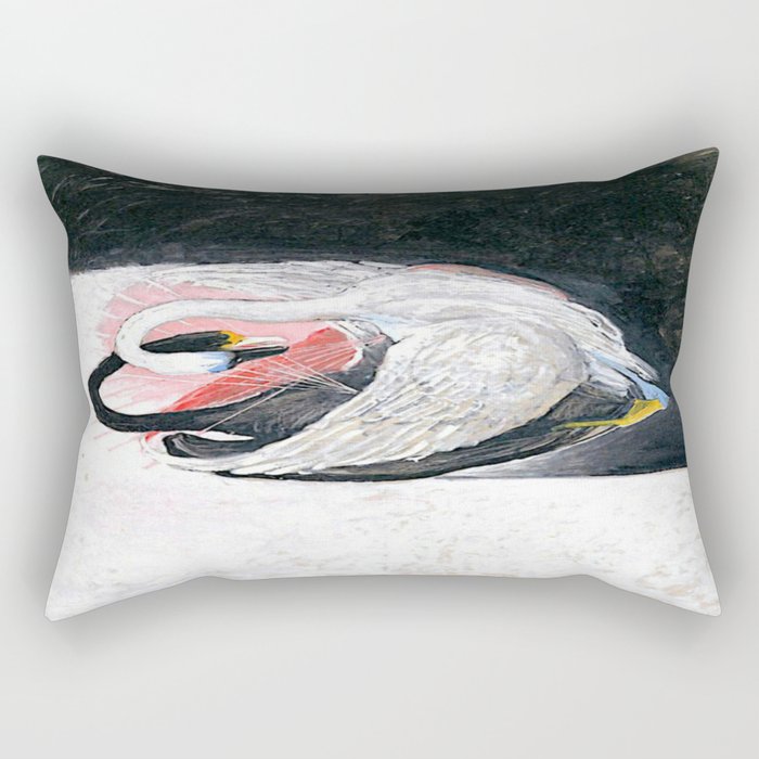 Hilma af klint the Swan No 05 Rectangular Pillow